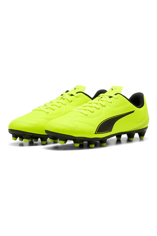 Rumeni nogometni čevlji s sintetičnim zgornjim delom Puma Vitoria II FG/AG Jr