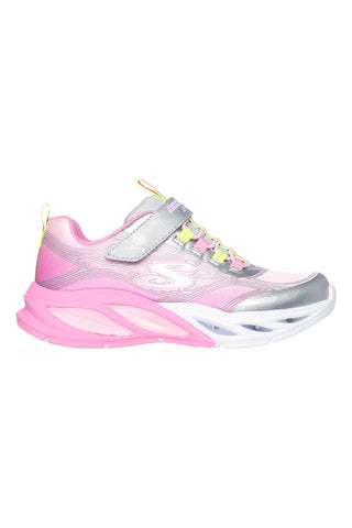 Srebrno-roza superge z lučkami in bleščečim zgornjim delom Skechers Cosmic Glow
