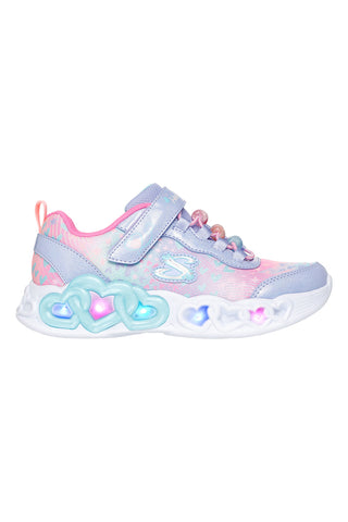 Lavandini superge s svetlobnimi efekti in obeski Skechers Infinite Heart Lights Heart Jewels
