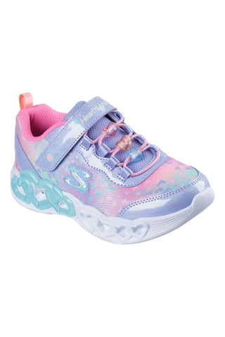 Lavandini superge s svetlobnimi efekti in obeski Skechers Infinite Heart Lights Heart Jewels