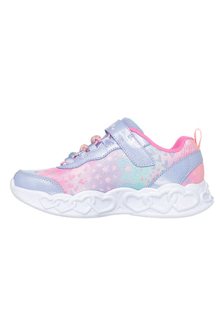 Lavandini superge s svetlobnimi efekti in obeski Skechers Infinite Heart Lights Heart Jewels
