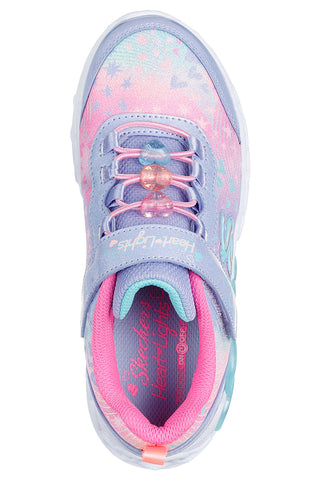 Lavandini superge s svetlobnimi efekti in obeski Skechers Infinite Heart Lights Heart Jewels