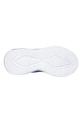 Večbarvni modri superge z lučkami in zapenjanjem na velcro Skechers Tri-namics 2.0