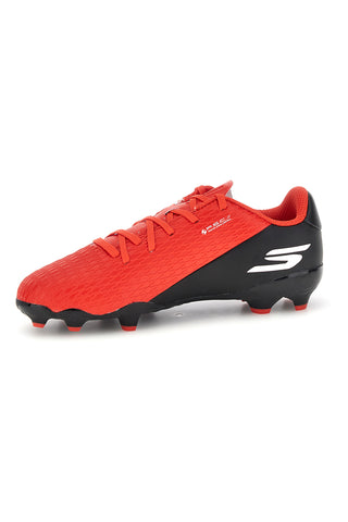 Rdeči nogometni čevlji z vezalkami in večnamenskim podplatom Skechers SKX_2 JR Youth MG