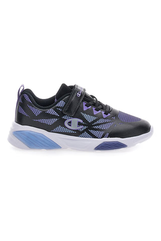 Champion Wave Tri G PS črne športne copate z lučkami