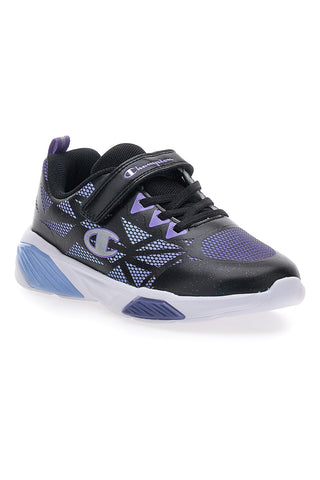 Champion Wave Tri G PS črne športne copate z lučkami