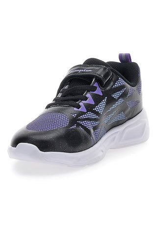 Champion Wave Tri G PS črne športne copate z lučkami