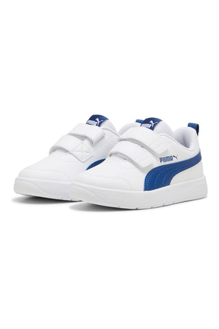 Modro-bele superge s trakovi Puma Courtflex V3 V Ps