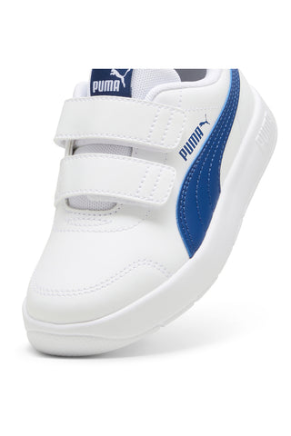 Modro-bele superge s trakovi Puma Courtflex V3 V Ps