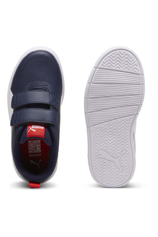 Puma Courtflex V3 V PS Modro-beli športni copati