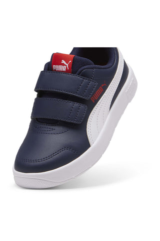 Puma Courtflex V3 V PS Modro-beli športni copati