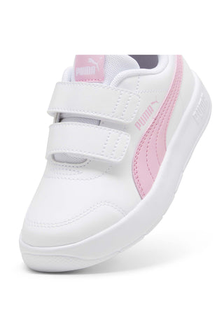 Beli čevlji s trakovi Puma Courtflex V3 V PS