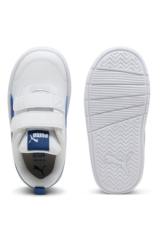 Modro-beli čevlji z velcro zapenjanjem Puma Courtflex V3 V Inf