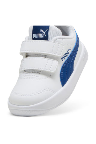 Modro-beli čevlji z velcro zapenjanjem Puma Courtflex V3 V Inf