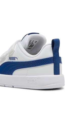 Modro-beli čevlji z velcro zapenjanjem Puma Courtflex V3 V Inf