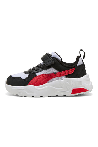 Črno-beli čevlji z velcro zapenjanjem in elastičnimi vezalkami Puma Trinity 2 LT Mid 90s AC+ Inf