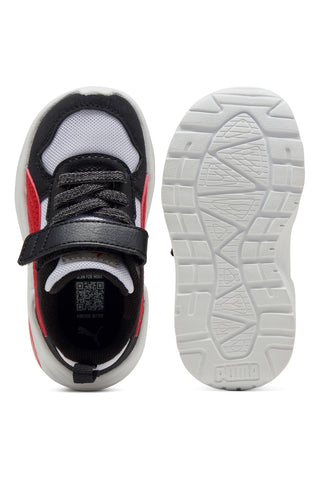 Črno-beli čevlji z velcro zapenjanjem in elastičnimi vezalkami Puma Trinity 2 LT Mid 90s AC+ Inf