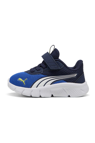 Modro-beli čevlji z velcro zapenjanjem in elastičnimi vezalkami Puma FlexFocus Modern AC+ Inf