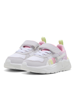 Beli lila roza čevlji s trakom in elastičnimi vezalkami Puma Trinity 2 LT Come On AC+ Inf