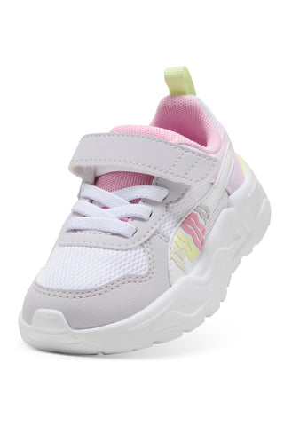 Beli lila roza čevlji s trakom in elastičnimi vezalkami Puma Trinity 2 LT Come On AC+ Inf