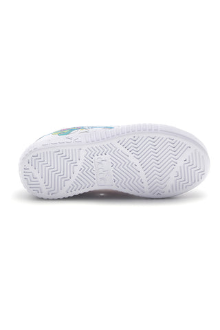 Beli čevlji z vezalkami in večbarvnim potiskom Diadora Game Step Starshine PS