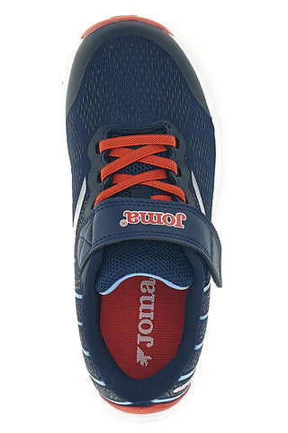 Modri tekaški čevlji s trakovi in elastičnimi vezalkami Joma Victory Jr 2603