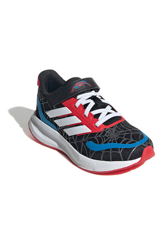 Črni športni copati z barvnimi detajli in zapenjanjem na velcro Adidas Runfalcon Spider-Man El C