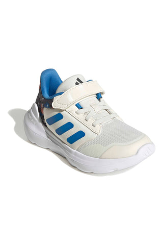 Bele superge z modrimi detajli in zapenjanjem na velcro Adidas Tensaur Run 3.0 El C
