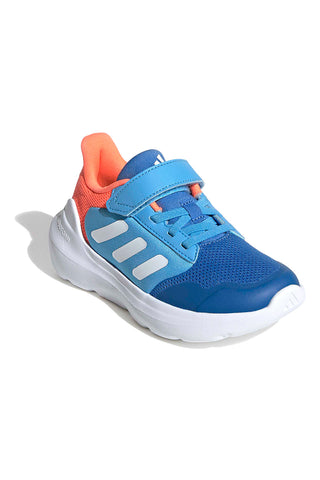Modri in oranžni dihalni superge z velcro trakom Adidas Tensaur Run 3.0 EL C