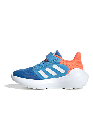 Modri in oranžni dihalni superge z velcro trakom Adidas Tensaur Run 3.0 EL C