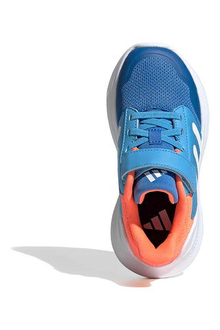 Modri in oranžni dihalni superge z velcro trakom Adidas Tensaur Run 3.0 EL C