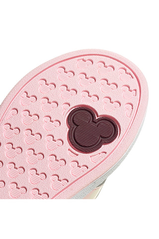 Bele superge z roza detajli in zapenjanjem Adidas Grand Court Minnie El K