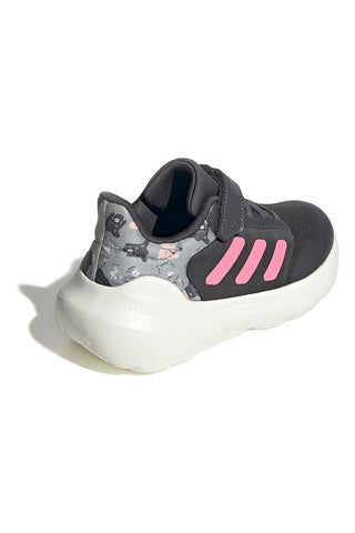 Sive superge z roza detajli in zapenjanjem na velcro Adidas Tensaur Run 3.0 El C