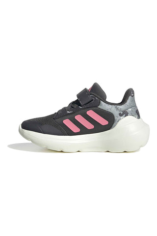 Sive superge z roza detajli in zapenjanjem na velcro Adidas Tensaur Run 3.0 El C