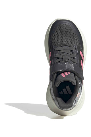 Sive superge z roza detajli in zapenjanjem na velcro Adidas Tensaur Run 3.0 El C