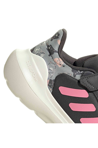 Sive superge z roza detajli in zapenjanjem na velcro Adidas Tensaur Run 3.0 El C
