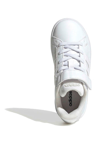 Bele superge z zapenjanjem Adidas Grand Court 3.0 El C