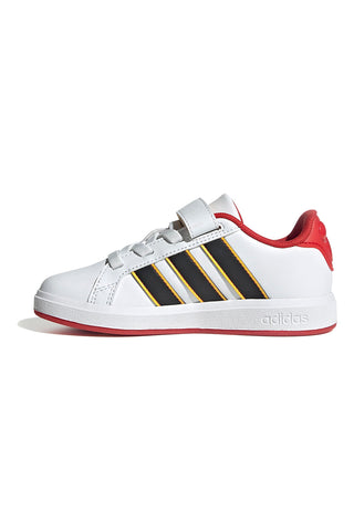 Bele superge z detajli Topolino Grand Court Mickey EL K Adidas
