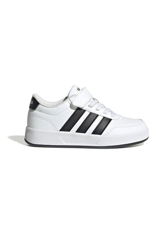 Trpežni beli športni copati z zapenjanjem na velcro Breaknet 3.0 EL C Adidas