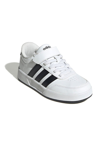 Trpežni beli športni copati z zapenjanjem na velcro Breaknet 3.0 EL C Adidas