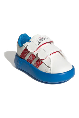 Bele superge z Bubblecomfy podplatom in Spider-Man detajli Adidas Grand Court Spider-Man CF I