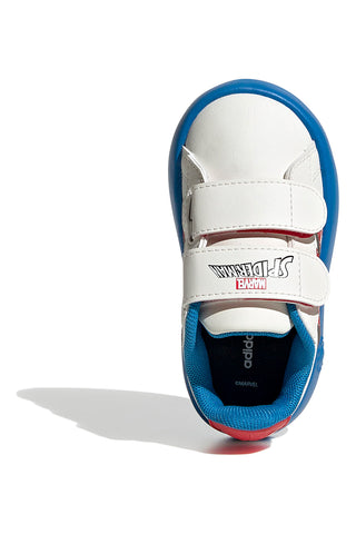 Bele superge z Bubblecomfy podplatom in Spider-Man detajli Adidas Grand Court Spider-Man CF I