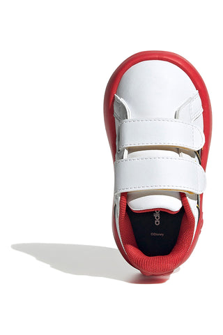 Bele superge z rdečo podplatom in detajli Mickey Adidas Grand Court Mickey CF I
