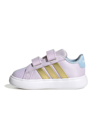 Lila superge z detajli Frozen in podplatom EVA Adidas Grand Court Elsa I