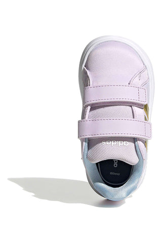 Lila superge z detajli Frozen in podplatom EVA Adidas Grand Court Elsa I