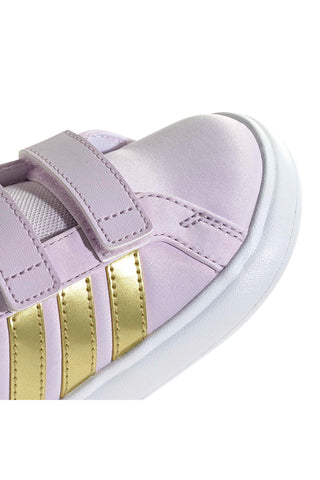 Lila superge z detajli Frozen in podplatom EVA Adidas Grand Court Elsa I