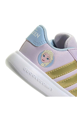 Lila superge z detajli Frozen in podplatom EVA Adidas Grand Court Elsa I