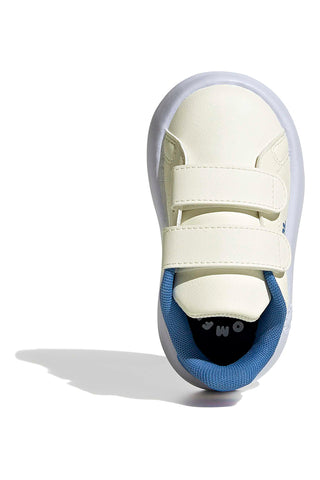 Beli superge z Bubblecomfy podplatom in barvitimi grafikami Adidas Advantage CF I