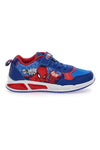 Modre športne copate z zapiranjem na trak z lučkami Spiderman R1310633T10