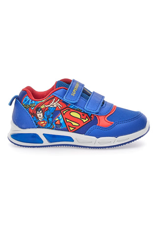 Modri in rdeči čevlji z lučkami in dvojnimi trakovi Superman W1030028T